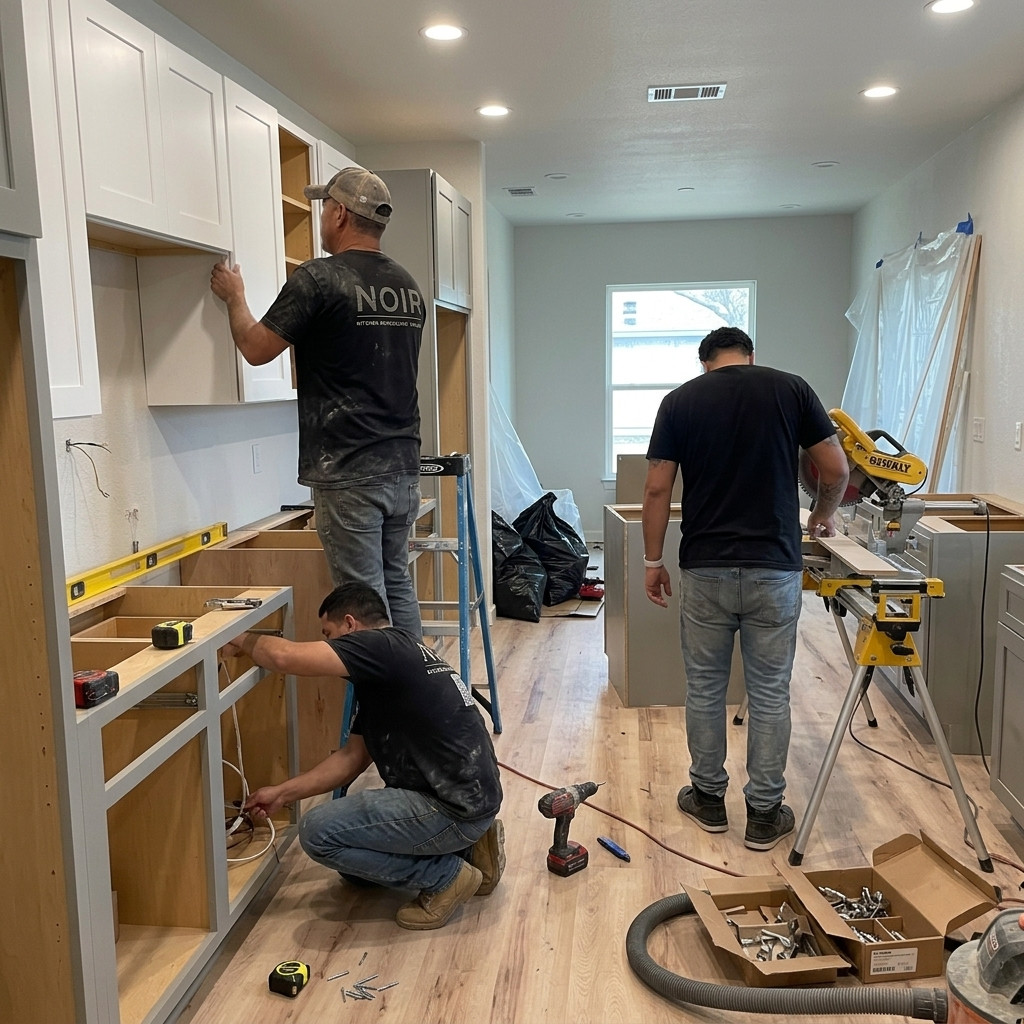 Kitchen install in progress — Dallas, TX
