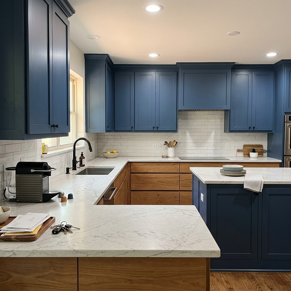 White cabinet remodel — Dallas, TX
